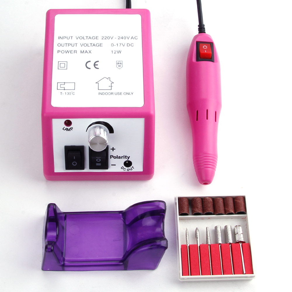 Conjunto eléctrico de cortadores de manicura y pedicura, 20000RPM, juego de brocas para uñas