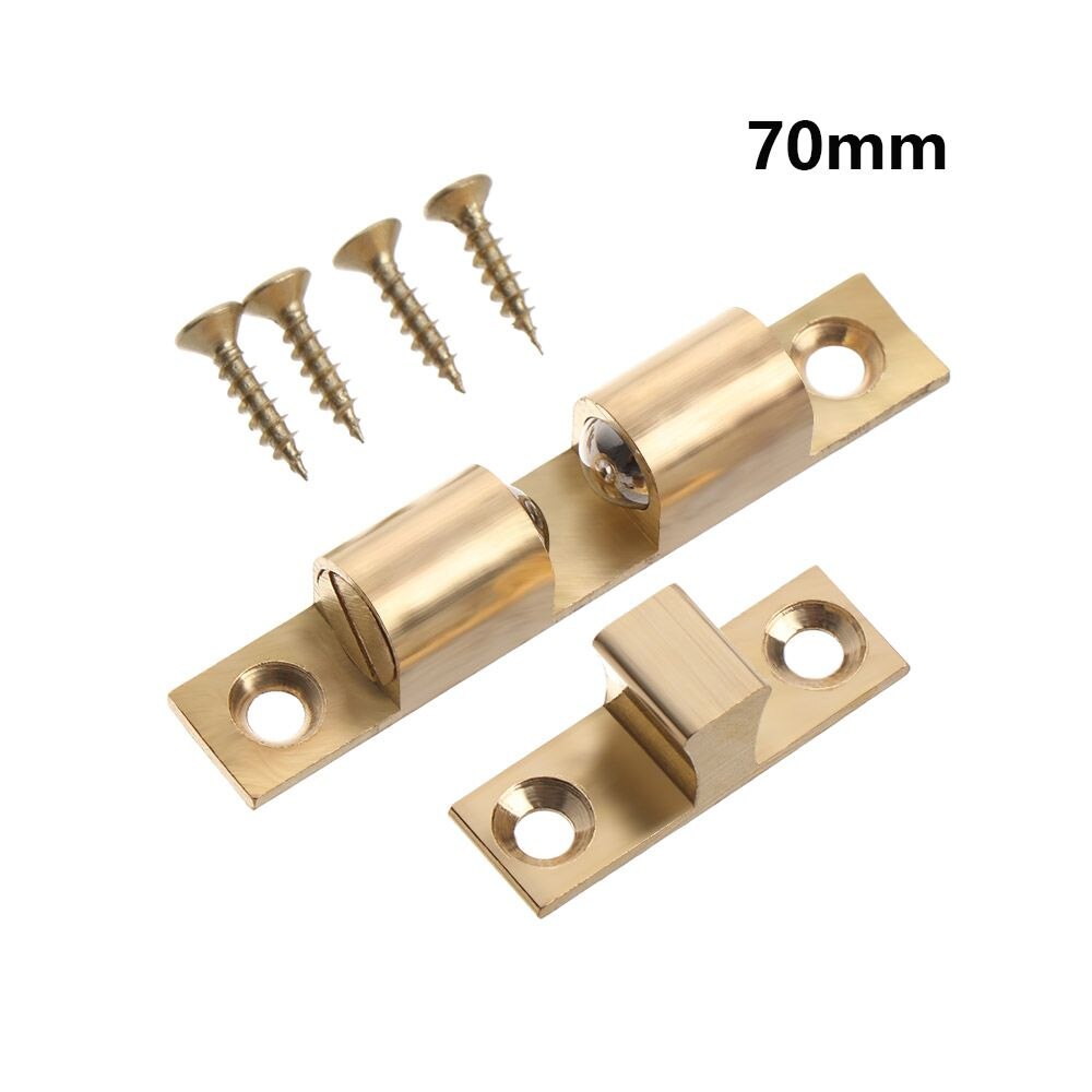 Fittings Brass Inner Locks Screws Switch Closer Wardrobe Stopper Damper Buffer Door Lock Buckle Cabinet Catches: 70mm