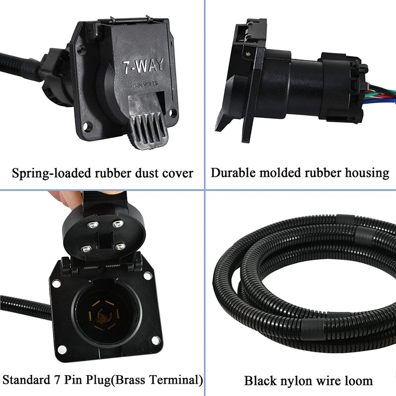 56070 7-Voet Voertuig-Side Truck Bed 7Pin Trailer Kabelboom Extension Voor Chevrolet Dodge Ford Gmc Nissan ram Toyota