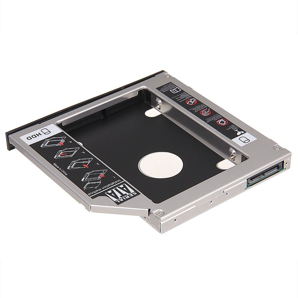 Support disque dur 2.5 pouces SATA 2nd HDD HD 12.7mm universel CD DVD-ROM