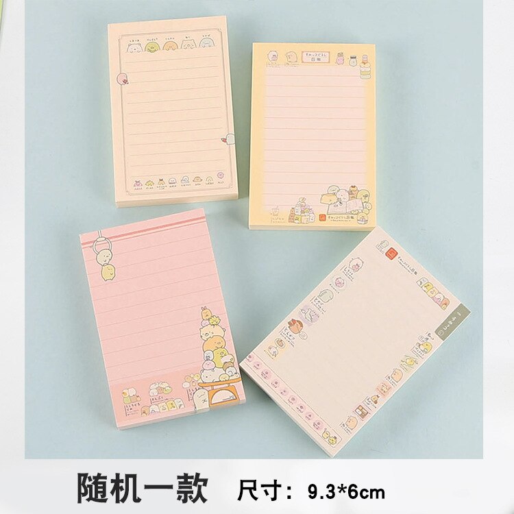48% Japan Classroom notebook soft copying homework book Tearable note paper diy toy WJ01: Corner creature