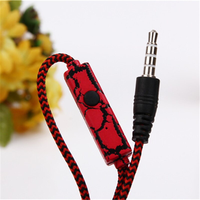 M & J-auriculares originales con de grietas en el hielo, para teléfonos móviles, con micrófono, para iPhone, Samsung, xiaomi