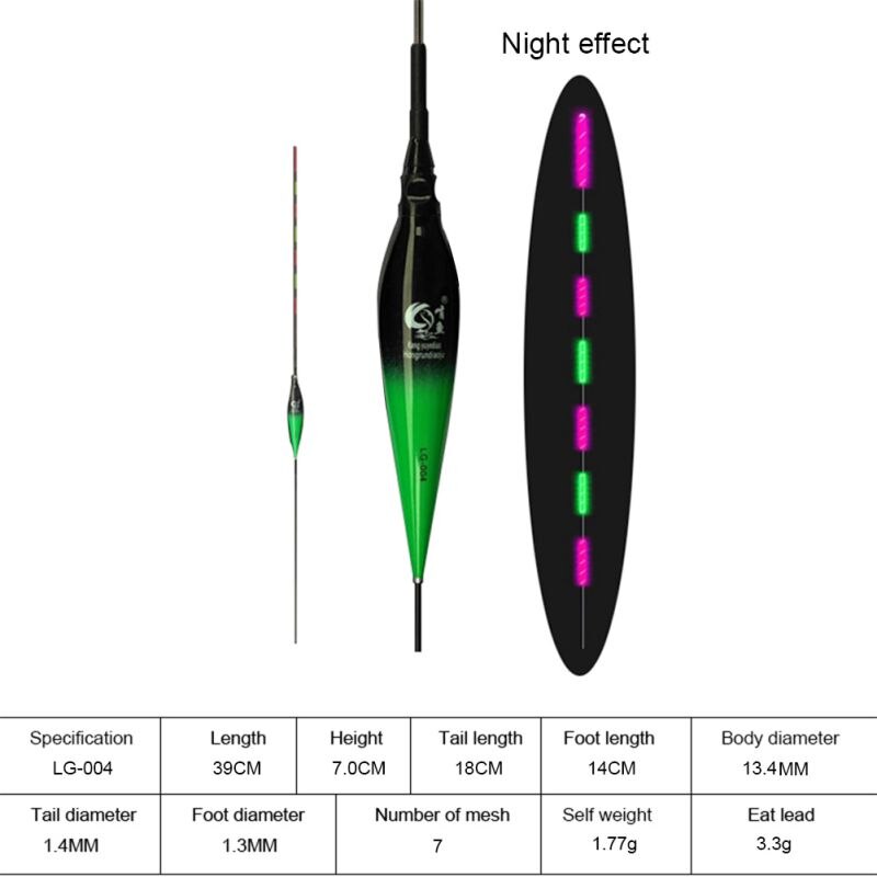 Day Night Fishing Float Waterproof Cool Light Electronic Floats Luminous Buoy Outdoor Fish Supply: A4