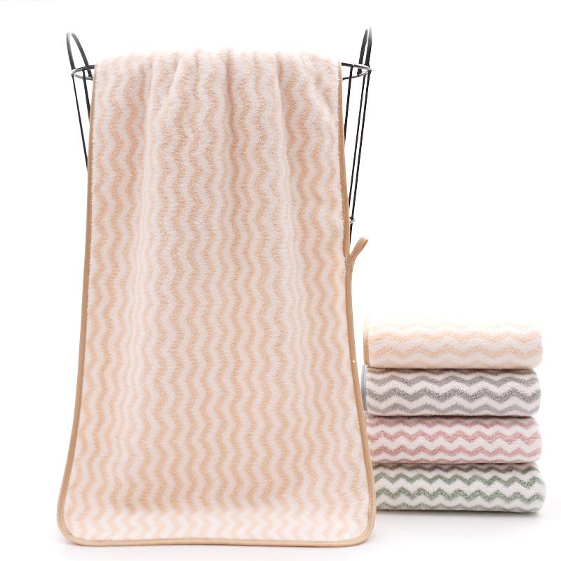 Gestreepte badhanddoeken voor volwassenen, zachte absorberende handdoeken van polyester, handdoek voor thuis, familiebadhanddoeken, handdoeken voor in de badkamer: 7