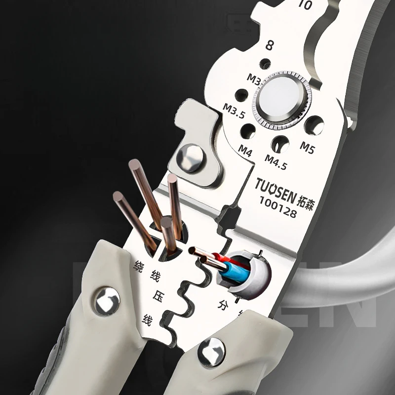 Crimper Kabelschaar Verstelbare automatische draadstripper Multifunctionele striptang Krimptang Terminal Handgereedschap
