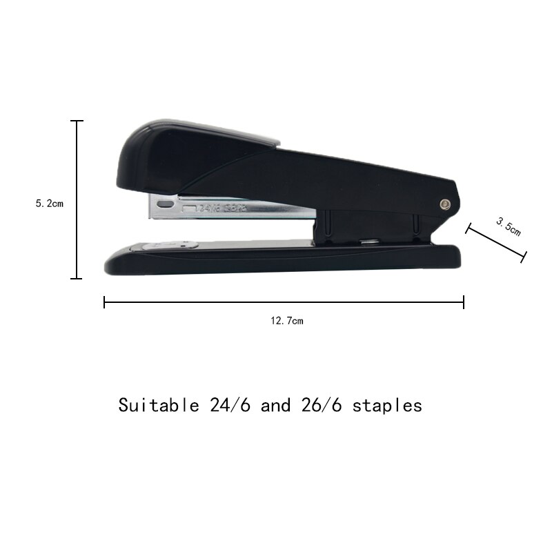 1pcs Metal Safe Stapler without Staples Staple Free Stapleless Capacity for Paper Binding School book repair Office Accessories