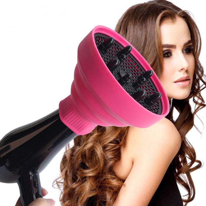 Plastic Universal Hair Diffuser Dryer Blower Hairdressing Salon Hair Curly Dryer Folding Diffuser Cover Black Colors: red