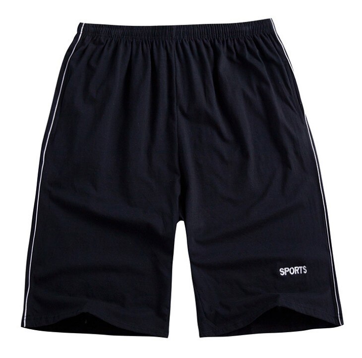 Pantalones cortos deportivos para hombre, Shorts de algodón de talla grande 10XL, 150KG, azul marino, negro, entrenamiento, ropa holgada de gran elasticidad para el hogar