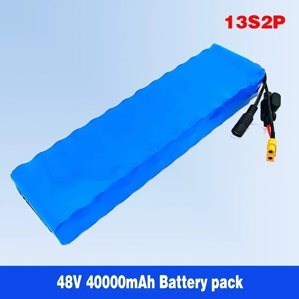 Battery 48v 40Ah 18650 Lithium Ion Battery Pack 13S2P Bike Conversion Kit Bafang 1000w and 54.6V 2A Charger