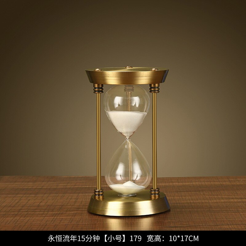 Hourglass timer 30 minutes American small furnishings living room wine cabinet decoration European retro ornaments: S 179