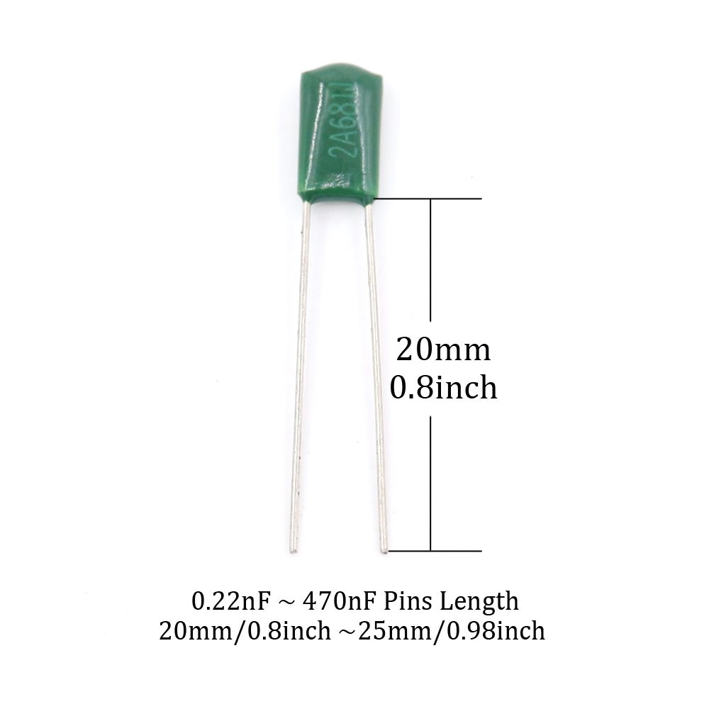Kondensatoren einstellen Kunststoff fallen 700 stücke 24 Werte Mylar Polyester Film Kondensator Sortiment Bausatz 0.22NF zu 470NF/ 100V