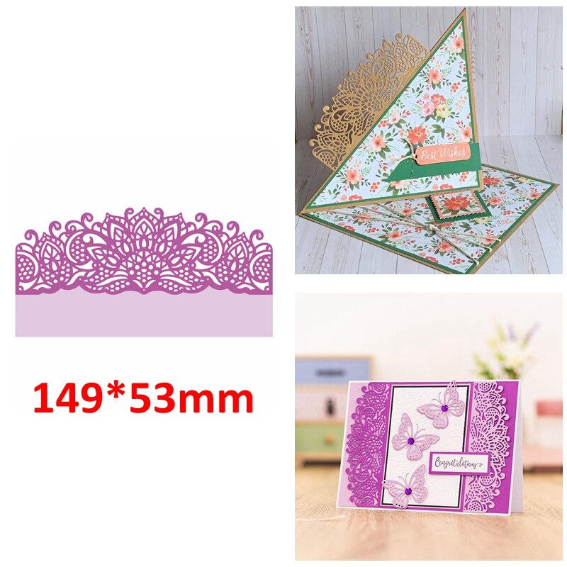 Nostalgie wervelingen bloemen vlinders rand diy scrapbooking knutselen kaarten album maken sjabloon: 5