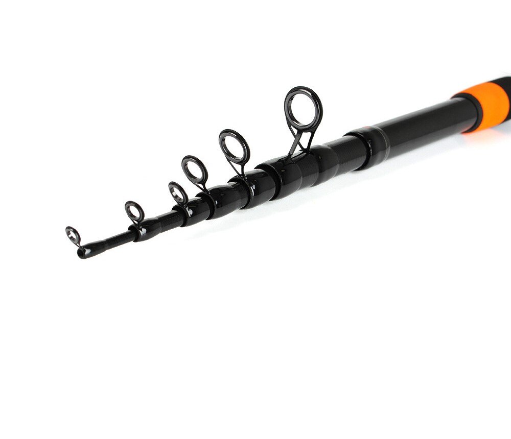 Canne d'alimentation pour roi de poisson C.W 120g canne à pêche télescopique Extra lourde 3.0m 3.3m 3.6m 3.9m avec 2 embouts de canne 60% Fiber de carbone