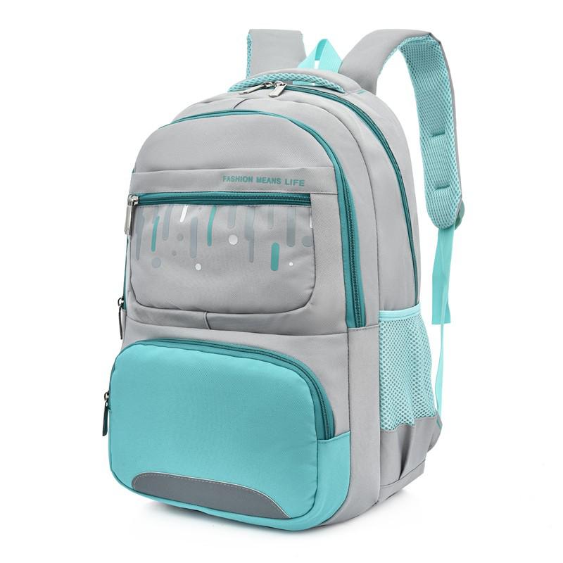 Mochila escolar de para chicas adolescentes, mochila de para mujeres, bolso de hombro femenino para ordenador portátil de 15,6 pulgadas: Gray