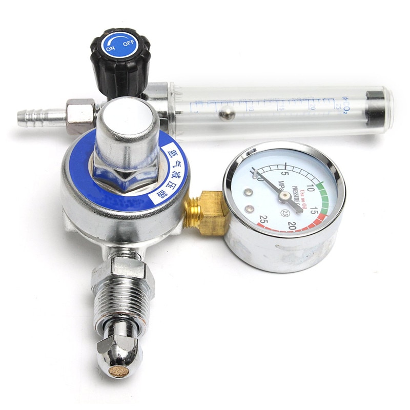 AR Reducer Pressure Gas Flowmeter 15mpa Argon CO2 Pressure Gas Flow Meter Regulator Welding Gauge