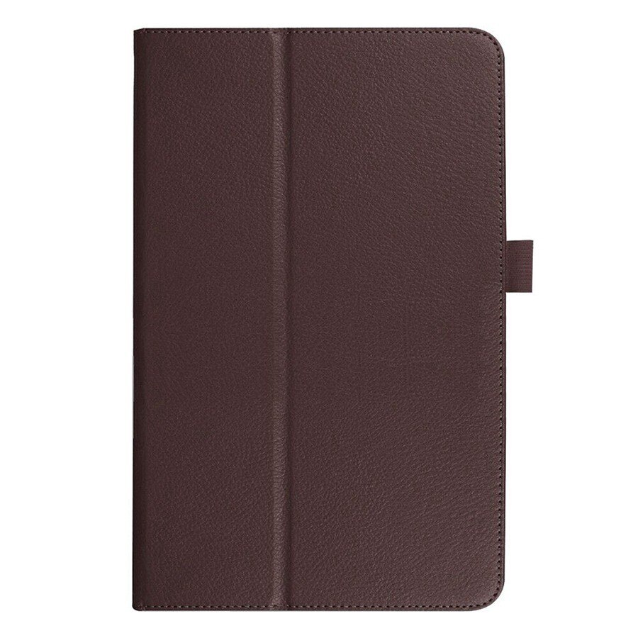 Litchi PU leather case For Samsung Galaxy Tab A 8.0 inch tablet cover SM-T290 T295 T297 Protective Tablet Case +Film+pen: brown