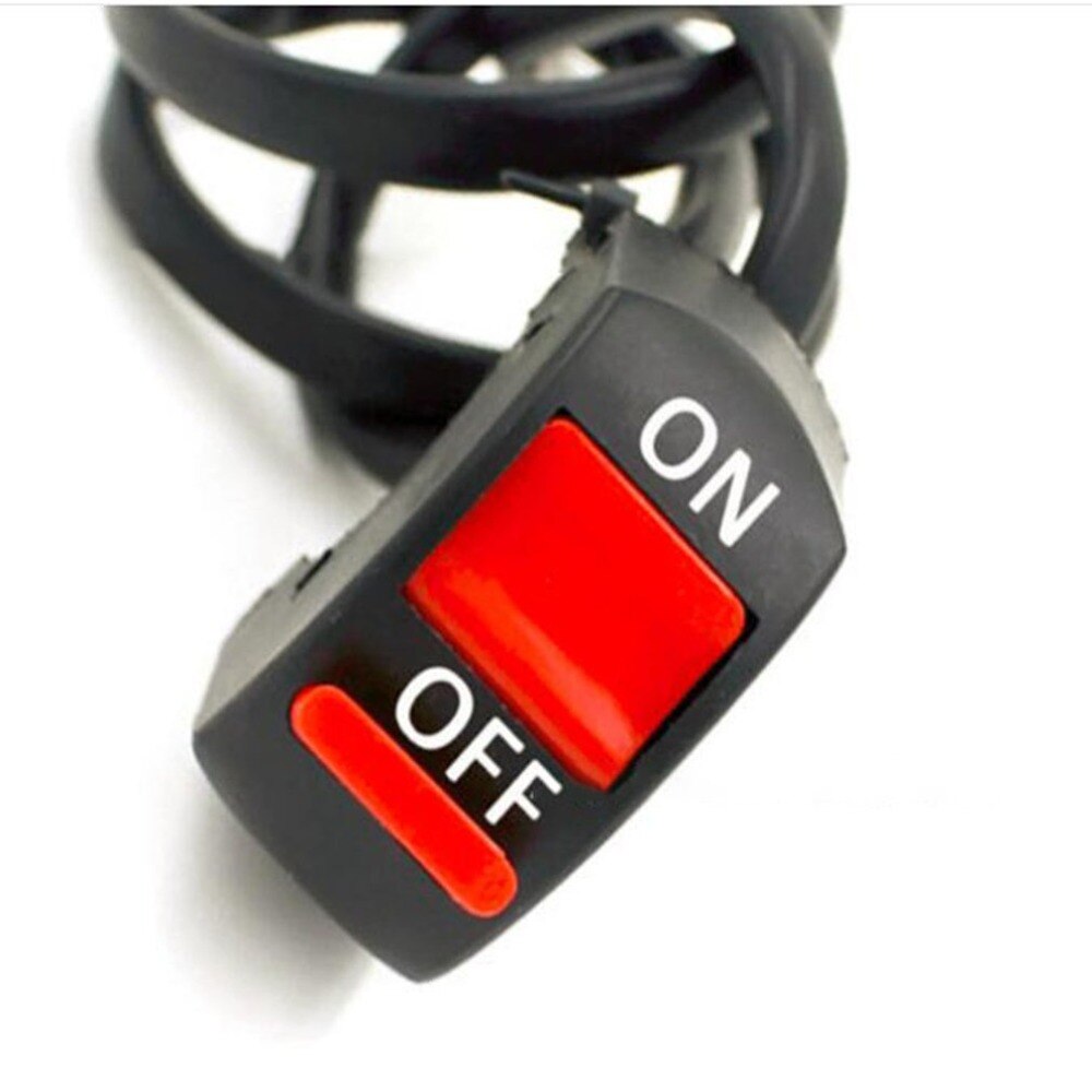 1 Piece Motorcycle Switches Bullet Connector Handlebar Switches ON/OFF Button Connector Push Button Switch Motorbike Accessories