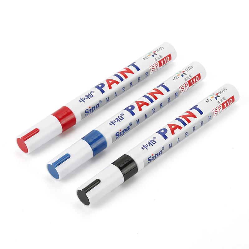 12Colors Waterproof Car Tyre Permanent Signature Pen Oily Marker Pen Car Tire Tread Environmental Tire Pen Lacquer Oil Pen TSLM1