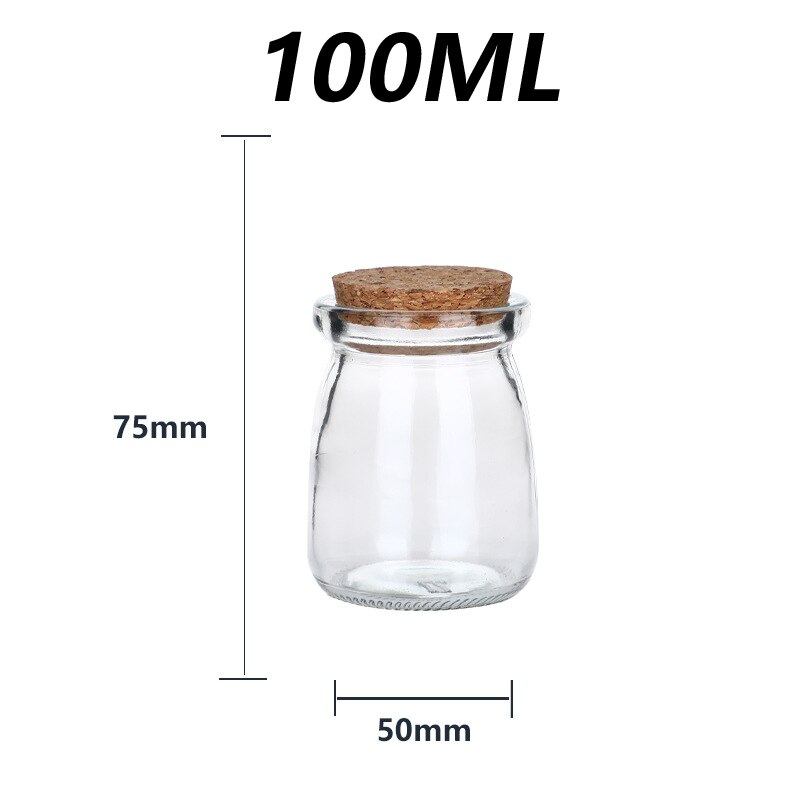 Frasco de vidro pequeno clássico com tampa mini frasco de mel com cortiça para wdings e festas farmacêuticos diy artesanato doces pudim iogurte: Default Title