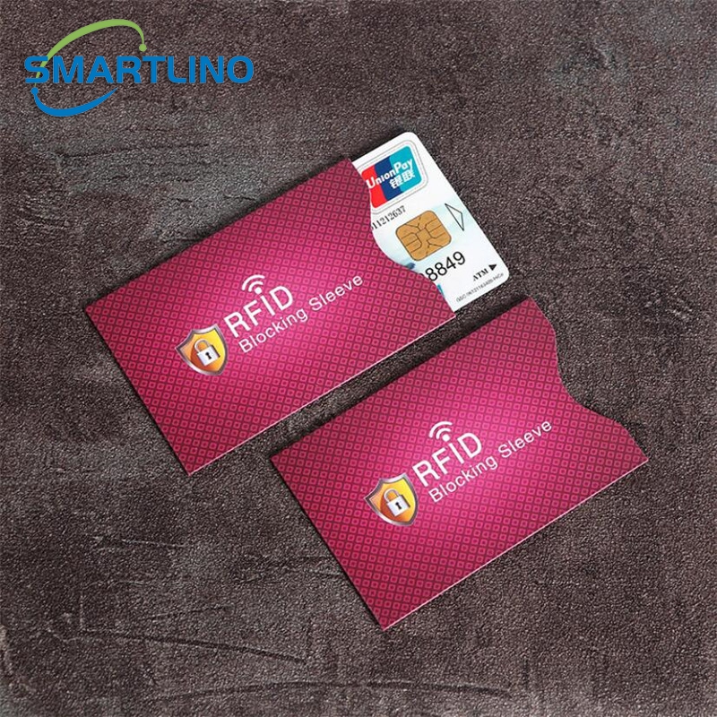 10Pcs Anti-Scan Karte Ärmeln Kredit NFC RFID Blocking Karte Schutz Anti-magnetische Aluminium Folie Tragbare Bank karte Halter
