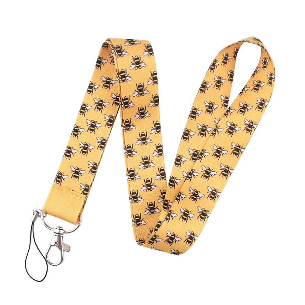 D3431 Homegaga Bee Neck Strap Lanyard Sleutelhanger Mobiele Telefoon Strap Id Badge Houder Touw Sleutelhanger Sleutelhanger Accessoire: 2