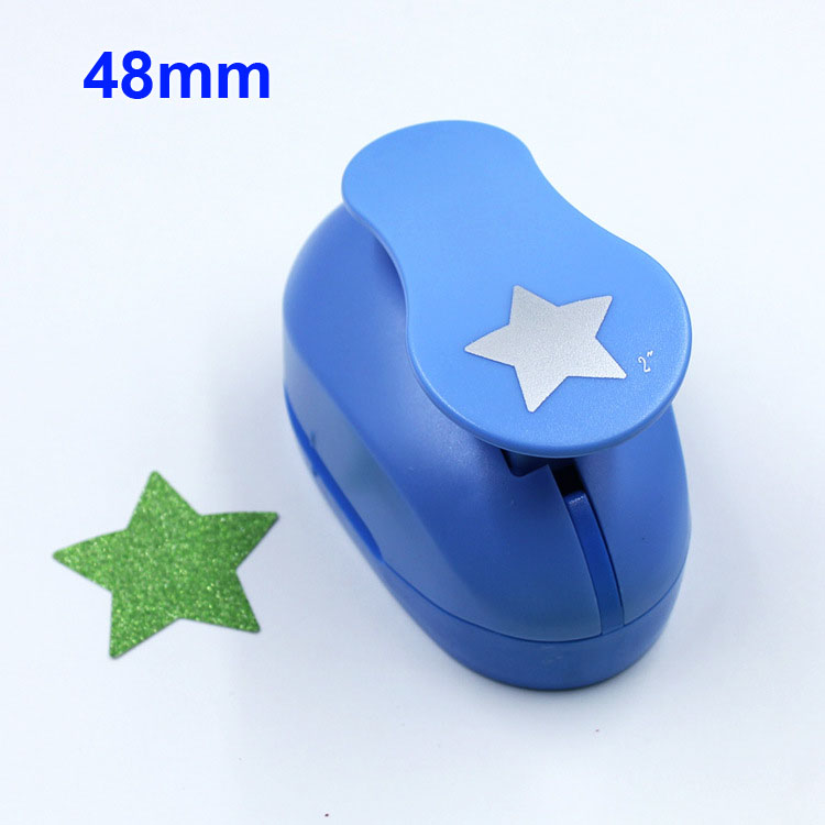 3 &quot;2&quot; 1.5 &quot;1&quot; Stervorm Craft Punch Gat Paper Cutter Scrapbooking School Papier Puncher Eva perforator: 1pc 48mm