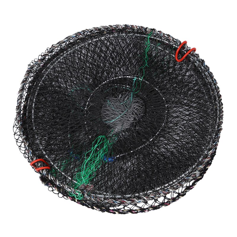 Lobster Crab Crawfish Shrimp Trap Cage Fishing Keep Net Black