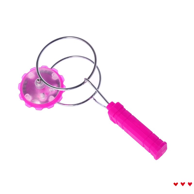 Magnetisk gyrohjul magisk spinding førte farverige lys gyro yoyo legetøj børn: Hk