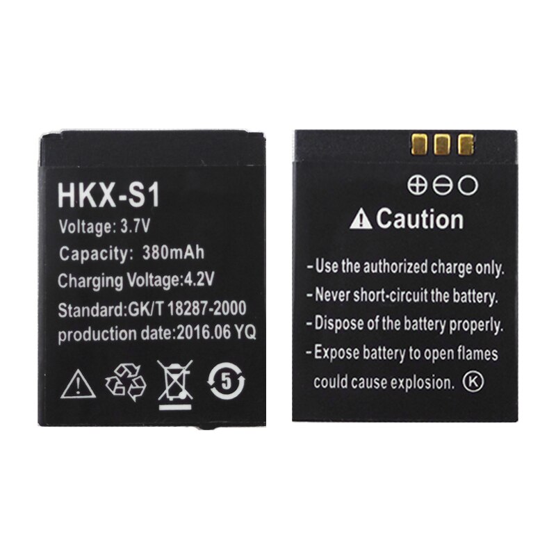 OCTelect HKX-S1 batterij smart watch phone 380mAh batterij lange tijd standby batterij HKX-S1