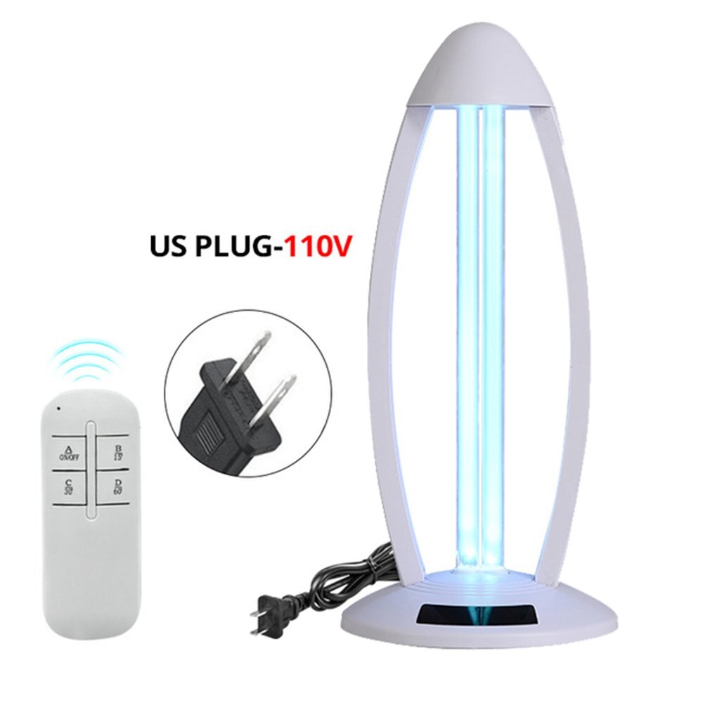 Home Ultraviolet Lamp 3 Block Timer UV Lamp Sterilizer 50W Ozone Quartz UV Lamp Germicidal UVC Disinfection Light US Plug