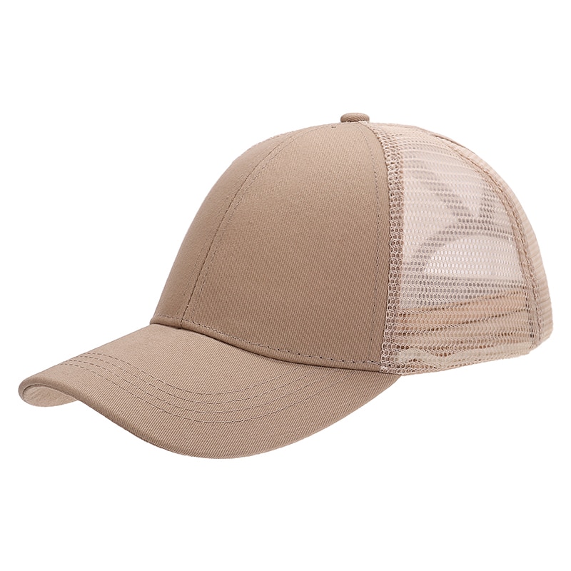 Casquette de Tennis pour femmes, 1 pièce, pour l&#39;été, queue de cheval, Baseball, Snap back, pour filles, pare-soleil, Sport, en maille, blanc/rose/noir/gris/kaki