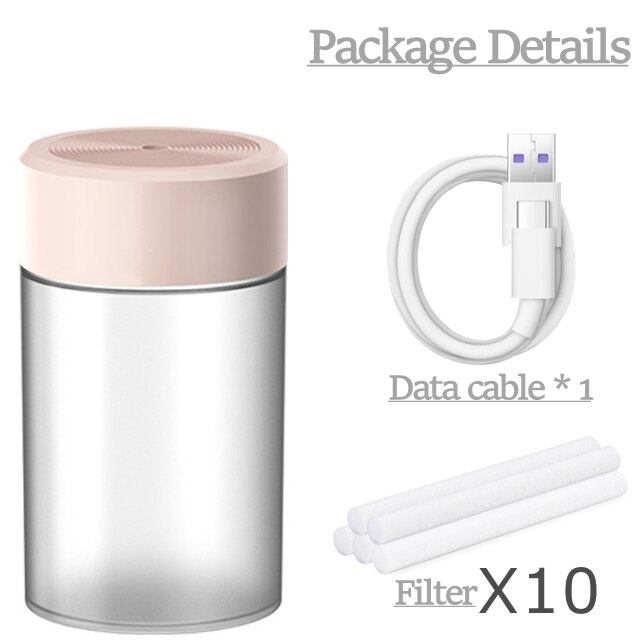 260ML Mini Portable Cool Mist Ultrasonic Air Humidifier Desk USB Cup Aromatherapy Sprayer Car Mist Maker Air Purifier: P10