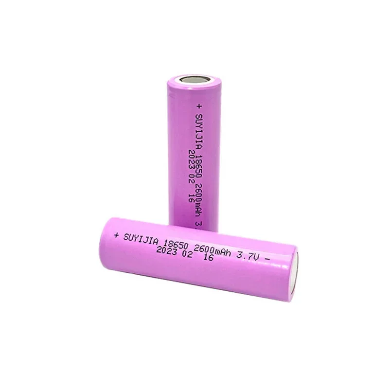 18650 3,7 V wiederaufladbarer Lithium-Akku, 2600 mAh, tatsächliche Kapazität für Taschenlampe, Spielzeug, Scheinwerfer, Gegensprechanlage, Ersatzakku