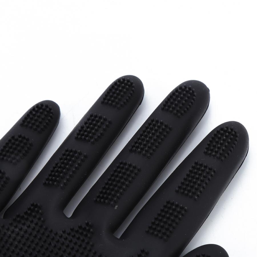 Barbería, guantes de limpieza para lavar el cabello, guantes de silicona antideslizantes para peluquería, guantes de protección para barbería, guantes de silicona