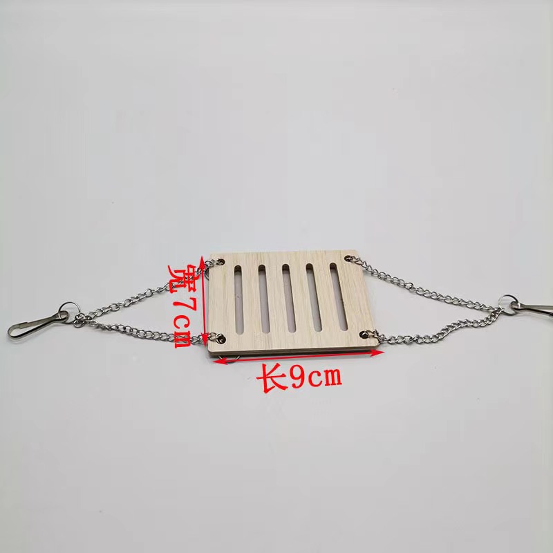 animale domestico criceti Casa Fai da te in legno gerbillo nascondiglio ponte Altalena e cincillà Altalena animale domestico sport Esercizio Giocattoli impostato Accessori per gabbie: Arancia