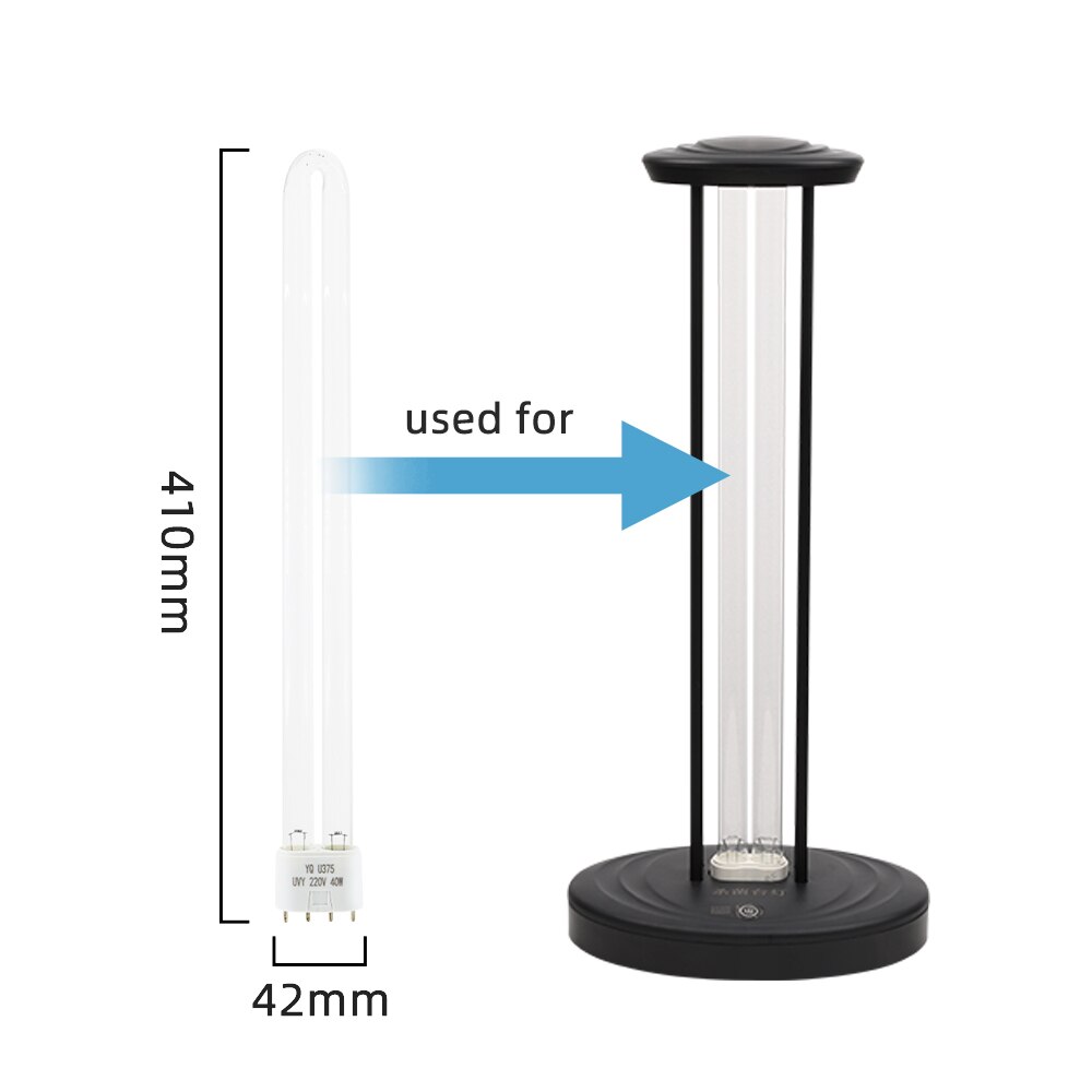 AC220V Hohe Ozon UVC Sterilisieren Lampe Rohre 38W Uv Keimtötende Lampen 2G11 UV Desinfektion Ersatz Licht Rohr 253,7 nm