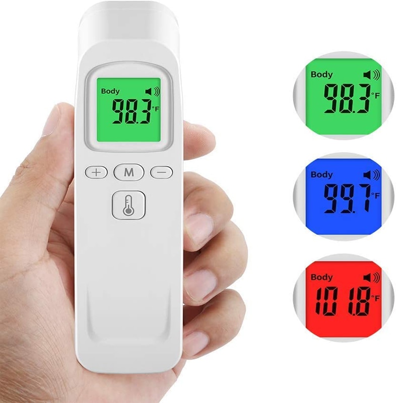 Termómetro de oído sin contacto, Medidor Rápido de temperatura para bebés, tricolor electrónico infrarrojo
