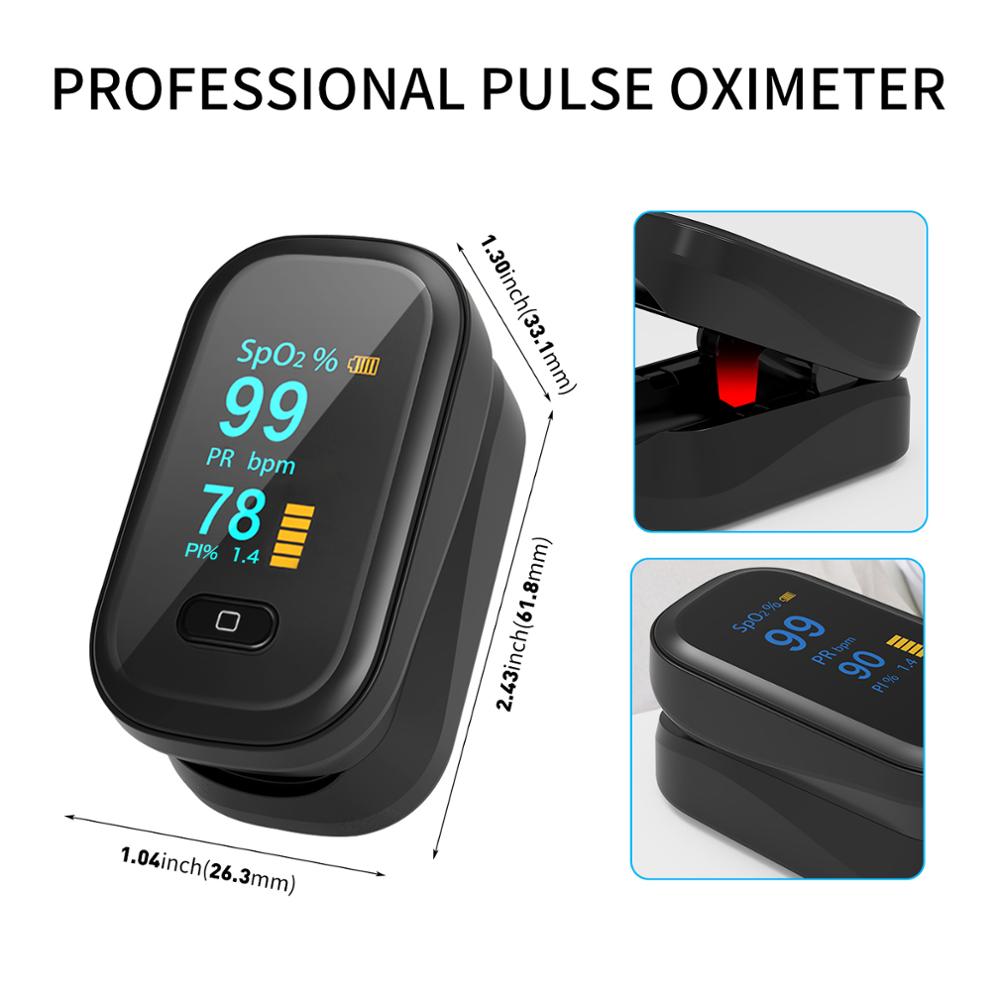 Finger Pulse Oximeter OLED Fingertip Oximeter SpO2 Oxymetre Blood Oxygen Heart Rate PR Saturator Oximetro De Dedo Pulsoximeter