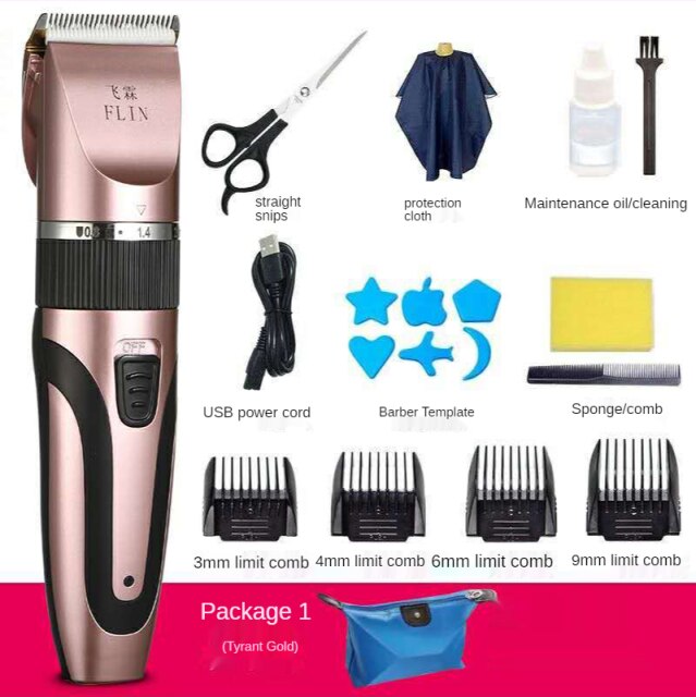 T Bald Head Hair Clipper Mower Rechargeable Trimmer T-Outliner Rechargeable Razor Trimmer Adjustable Cordles Edge for Men: Pink