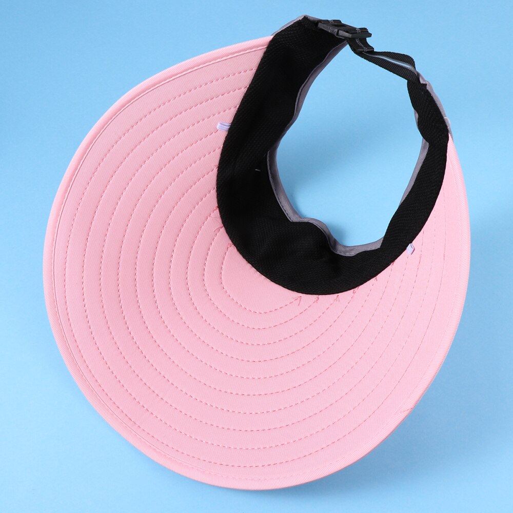 Sports Tennis Cap Summer Outdoor Cap Folding Hat All-matching Cap for Men (White Hat and Black)
