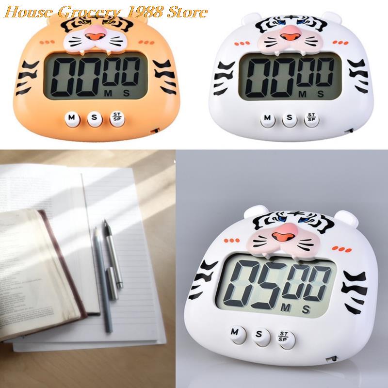 Mechnical-Temporizador de cocina de dibujos animados, reloj de contador Manual de ABS, con respaldo para Yoga, estudiante, alarma para el hogar, mecánico de dibujos animados