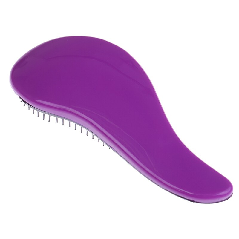 1Pc Baby Kids En Vrouwen Haar Kam Professionele Haar Borstel Salon Zachte Borstel Tangle Nat Droog Handvat Massage Kam: purple