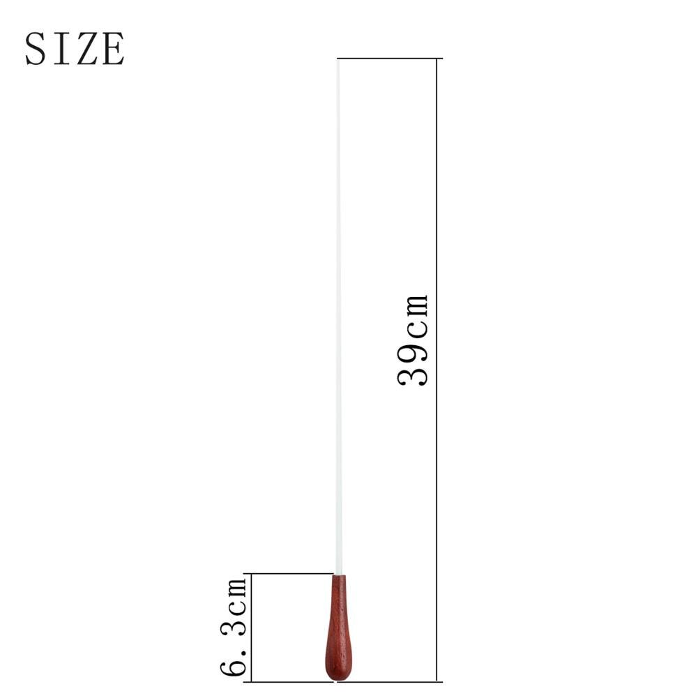 L-05 39 Cm Mahonie Baton Houten Handvat Fiber Staaf Muziek Directeur Orkest Commando Dirigent Peer Houten Handvat Ritme Tool