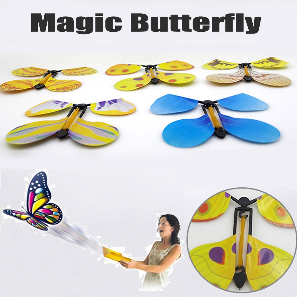 magic tricks Flying Butterfly Magic Transform Cocoon Into A Flying Butterfly Trick Prop Toy magic props Butterfly Toy G918