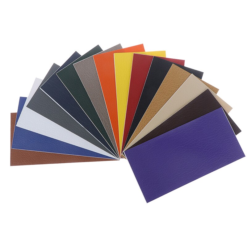 1PC 10x20cm No Ironing Self Adhesive Stick Car Repairing Leather PU Fabric big Stick Patches