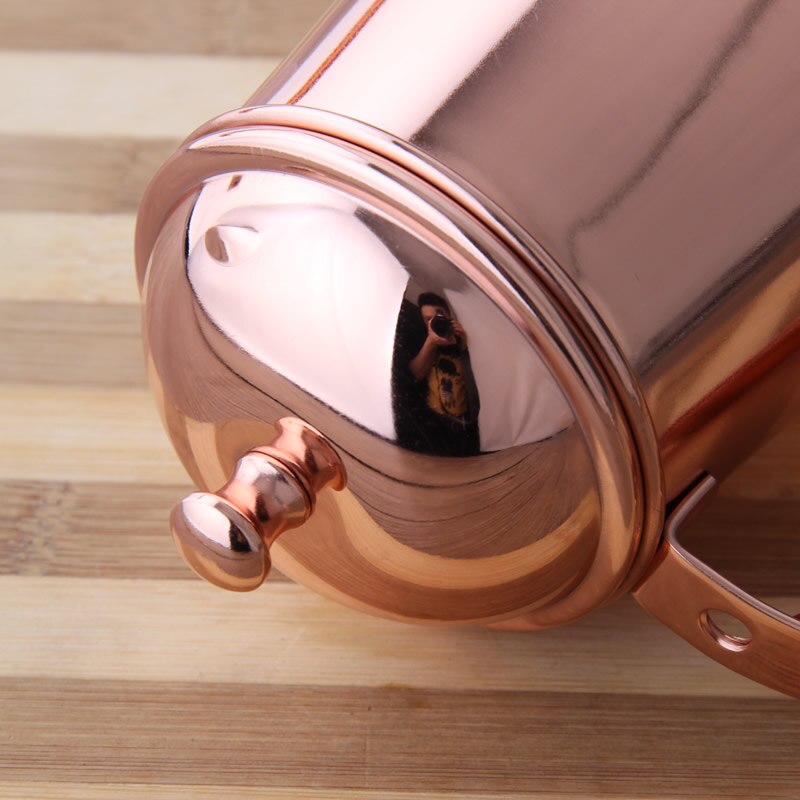 304 Stainless Steel Mirror Surface Coffee Pot Rose Gold Color High Grade Long Mouth Tea Pot Coffee Kettle 400ml/650ml