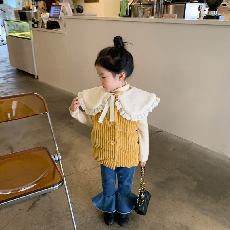 Lam Fleece Kant Kids Sjaal Baby Sjaal Kraag Das Voor Meisjes Sjaals Herfst Winter Kinderen Halsdoek Bib