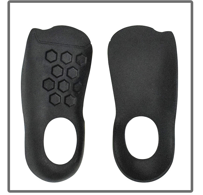 Plattfuß-Einlegesohlen, Fußgewölbe-Korrekturfuß außen, innen acht, flache xo Beine, Plantarkorrektur, orthopädische Plattfuß-Fersenpolster: Schwarz / 1