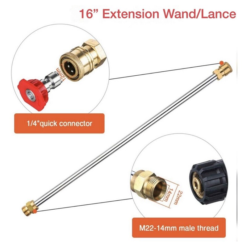 Gas/Gasoline High Pressure/Power Washer Wand/Lance & Nozzle 4000PSI Universal