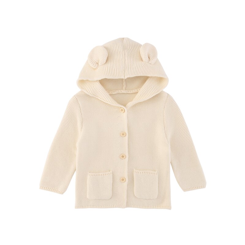 Tinypeople-abrigo de Navidad para bebé, Pelele con capucha de algodón para niño, conjunto de invierno para niña, ropa infantil, mono, chaqueta adorable: Beige / 24 meses